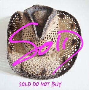 Run A Muck 'Pure Country' Women's Straw Western Boho Cowgirl Hat NWT Size Medium